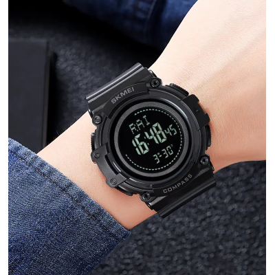Спортивные часы мужские Skmei 2233 compass Черный (2633529390)