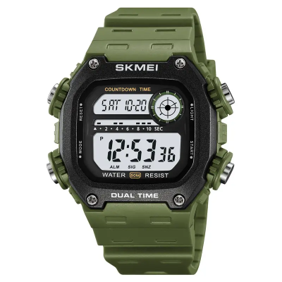 Спортивные часы мужские Skmei 2126 Зеленый (2634391895)