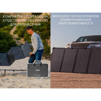 Солнечная панель Litheli 100W IP65 Черный (2655341120) Солнечная панель Litheli 100W IP65 Черный (2655341120)