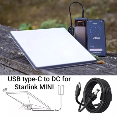 Кабель питания No Brand Starlink Mini USB Type-C 15 м Серый (2688204489) Кабель питания No Brand Starlink Mini USB Type-C 15 м Серый (2688204489)