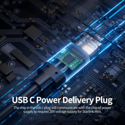 Кабель питания No Brand Starlink Mini USB Type-C 15 м Серый (2688204489) Кабель питания No Brand Starlink Mini USB Type-C 15 м Серый (2688204489)