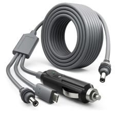 Кабель питания No Brand Starlink Mini 3в1 Type-C/DC/прикуриватель 5 м Серый (2688256946)
