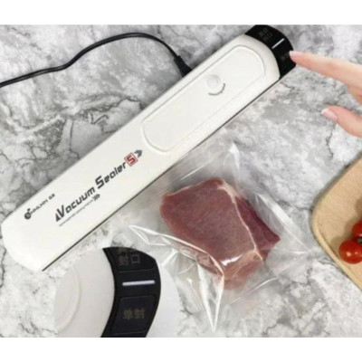 Кухонний вакууматор No Brand Vacuum Sealer S 37x7x5.2 см Білий (2695762871) Кухонний вакууматор No Brand Vacuum Sealer S 37x7x5.2 см Білий (2695762871)
