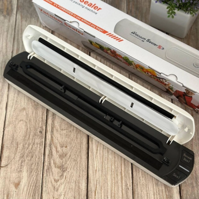 Кухонний вакууматор No Brand Vacuum Sealer S 37x7x5.2 см Білий (2695762871) Кухонний вакууматор No Brand Vacuum Sealer S 37x7x5.2 см Білий (2695762871)