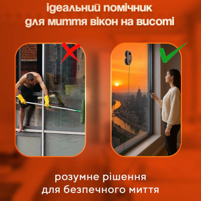 Робот для мойки стекла No Brand 600 Вт Белый (WW-523) Робот для мойки стекла No Brand 600 Вт Белый (WW-523)