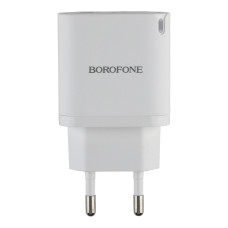 Сетевое зарядное устройство Borofone BA83A Dual port fast charger set 1USB-C/1USB PD/QC 20W White (36174_3606865)