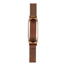 Ремінець No Brand Milanese Loop Xiaomi Mi Band 6/Mi Band 5/Mi Band 4 Milanese Loop Rose Gold (29271_2125990)