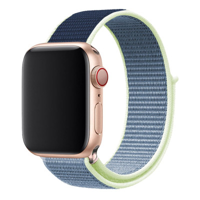Ремінець Universal Nylon Apple Watch 41/Watch 40/Watch 38mm Yellow Blue (37188_3667600)