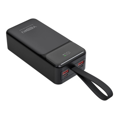 УМБ Power Bank Yoki YK-PMC4061 MaxCap 40000 mAh PD/QC3 65W Black (36298_3607278)
