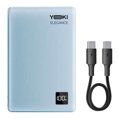 УМБ Power Bank Yoki YK-MPE515 Elegance 5000 mAh PD/QC3 20W Qi2/15W Blue (36304_3607273) УМБ Power Bank Yoki YK-MPE515 Elegance 5000 mAh PD/QC3 20W Qi2/15W Blue (36304_3607273)