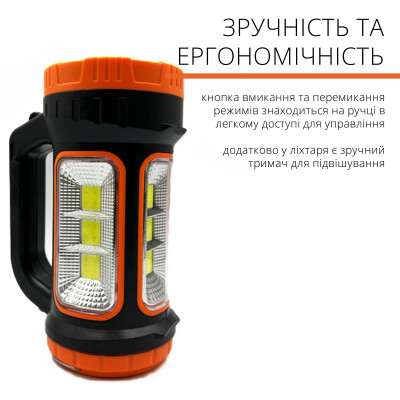 Фонарь-лампа кемпинговая No Brand Power Bank 300 лм Оранжевый (FNKLMP-ORG-0243) Фонарь-лампа кемпинговая No Brand Power Bank 300 лм Оранжевый (FNKLMP-ORG-0243)