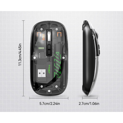 Миша T-Wolf X11 2.4G Bluetooth Black (hub_argkmy) Миша T-Wolf X11 2.4G Bluetooth Black (hub_argkmy)