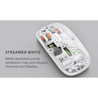 Миша T-Wolf X11 2.4G Bluetooth White (hub_jhk8ey) Миша T-Wolf X11 2.4G Bluetooth White (hub_jhk8ey)