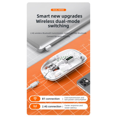 Миша T-Wolf X11 2.4G Bluetooth White (hub_jhk8ey) Миша T-Wolf X11 2.4G Bluetooth White (hub_jhk8ey)