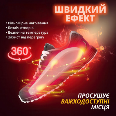 Сушилка для обуви No Brand 14 Вт Белый (SHRVZT-WHT-0453) Сушилка для обуви No Brand 14 Вт Белый (SHRVZT-WHT-0453)