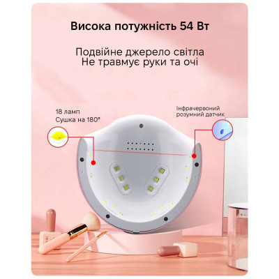 Лампа для маникюра SML T15 54Вт 18led White Лампа для маникюра SML T15 54Вт 18led White