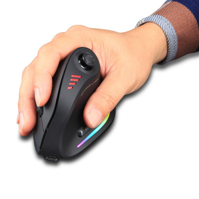 Мышь Zelotes F-18 RGB 2,4G Bluetooth Black (hub_lm8t60)
