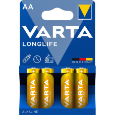 Батарейка Varta LONGLIFE AA BLI Alkaline 4 шт (4008496525157)