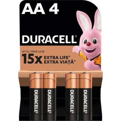 Батарейки Duracell 5014459 AA LR6 1.5V 4 шт (5000394076952)
