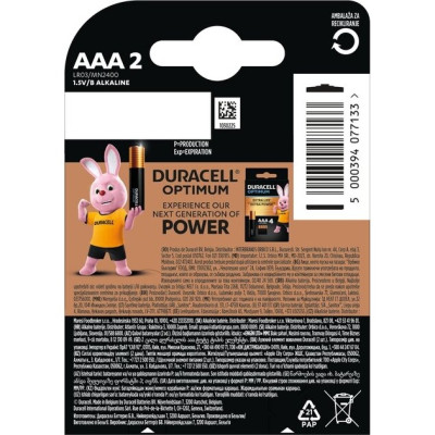 Батарейки Duracell Basic 77133 AAA1.5V LR03 2 шт (5000394077133) Батарейки Duracell Basic 77133 AAA1.5V LR03 2 шт (5000394077133)