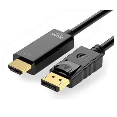 Адаптер-кабель Toocki DP to HDMI Cable 4K HD 1.8 м Чорний (SH0000349)