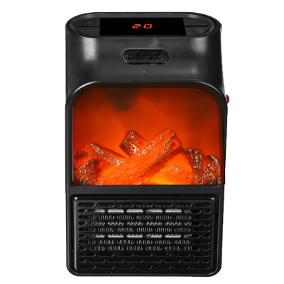 Камін-обігрівач Flame Heater 900 Вт Чорний (2104618714)