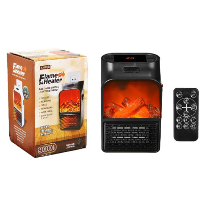 Камін-обігрівач Flame Heater 900 Вт Чорний (2104618714) Камін-обігрівач Flame Heater 900 Вт Чорний (2104618714)