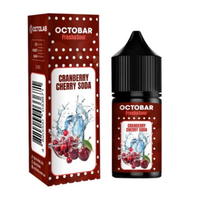 Набір компонентів для самозамісу сольової заправки Octobar Fresh & Sour 10 мл Cranberry Cherry Soda 0-50 мг (18497-hbr)