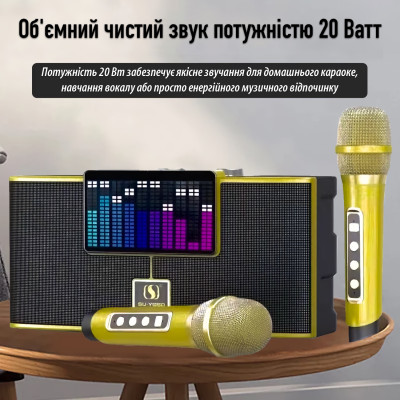 Портативна караоке-система Inspire YS-208 Gold Портативна караоке-система Inspire YS-208 Gold