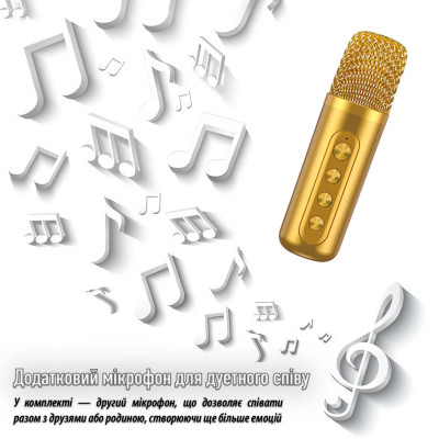Беспроводной караоке микрофон Magic Karaoke YS-98 Pro Gold Беспроводной караоке микрофон Magic Karaoke YS-98 Pro Gold