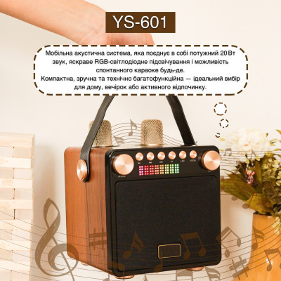Портативная караоке-система Inspire YS-601 Wood Портативная караоке-система Inspire YS-601 Wood