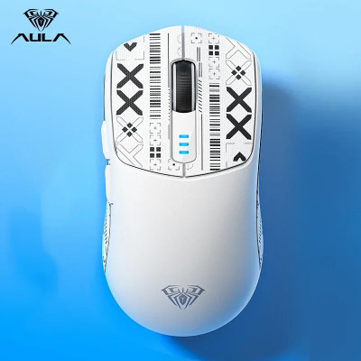 Миша бездротова ігрова Aula SC580 Print PAW3325 12000 DPI 2,4G Bluetooth White Миша бездротова ігрова Aula SC580 Print PAW3325 12000 DPI 2,4G Bluetooth White
