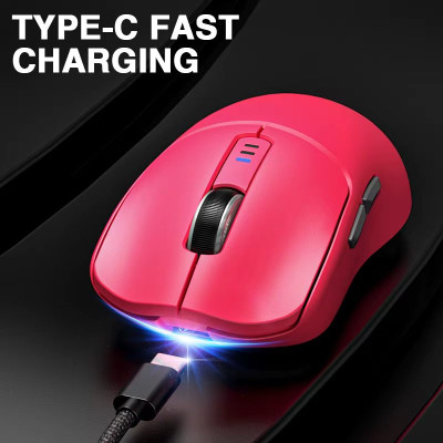 Мышь беспроводная игровая Aula SC580 PAW3325 12000 DPI 2,4G Bluetooth Red Мышь беспроводная игровая Aula SC580 PAW3325 12000 DPI 2,4G Bluetooth Red