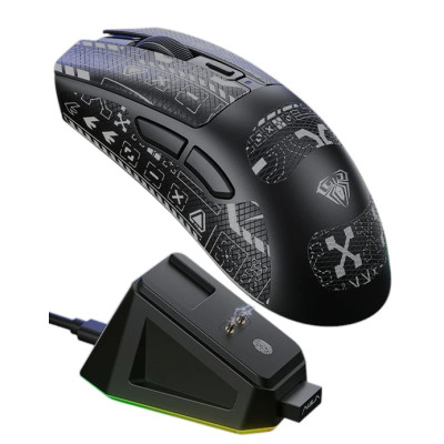 Миша бездротова ігрова Aula SC380 Print 12000 DPI 2,4G+Bluetooth Black