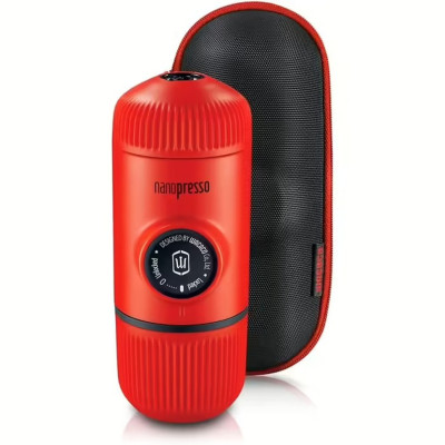 Эспрессо-кофеварка Wacaco Nanopresso 18 бар 80 мл Черно-красный (2772991930)
