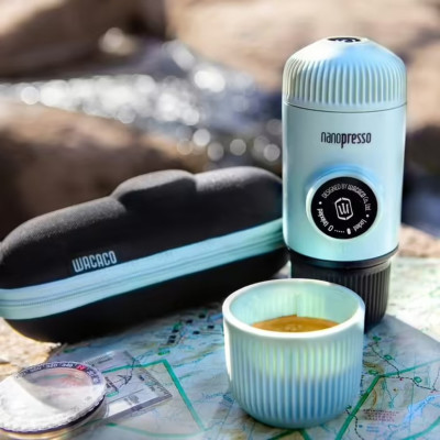 Эспрессо-кофеварка Wacaco Nanopresso 18 бар 80 мл Черно-бирюзовый (2772991931) Эспрессо-кофеварка Wacaco Nanopresso 18 бар 80 мл Черно-бирюзовый (2772991931)