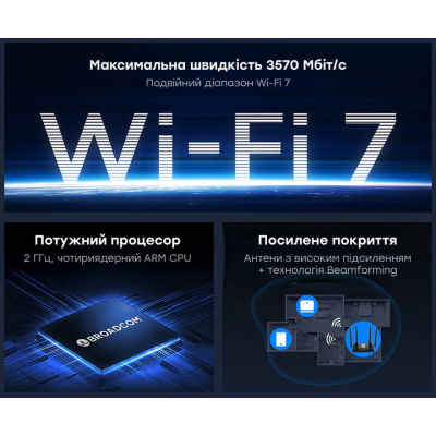 Маршрутизатор Cudy WR11000 2.5G Tri-Band Wi-Fi 7 Mesh Router (2791028214) Маршрутизатор Cudy WR11000 2.5G Tri-Band Wi-Fi 7 Mesh Router (2791028214)