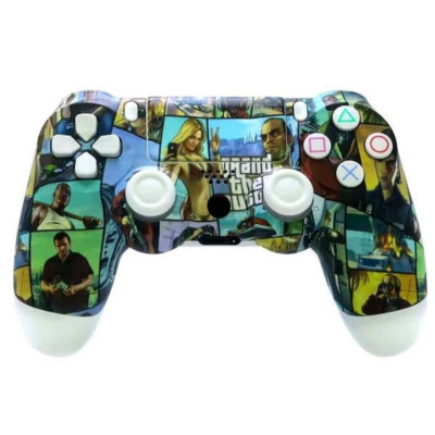 Игровой контроллер беспроводной Double Motor Vibration 4 Wireless Controller PS4/PC Grand theft Auto (2104618743)