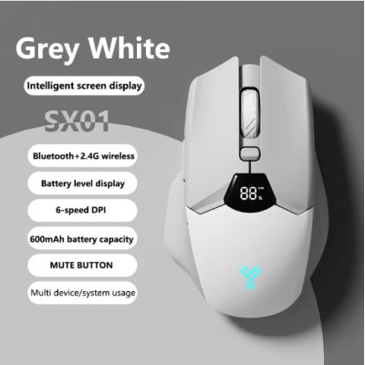 Миша No Brand SX01 600 мАг Bluetooth Білий (SH0000372) Миша No Brand SX01 600 мАг Bluetooth Білий (SH0000372)
