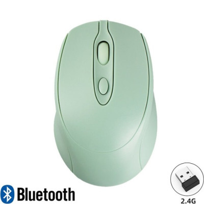 Мышь No Brand Sensitive Bluetooth Mouse 2.4G Dual-Mode Green (SH0000378)