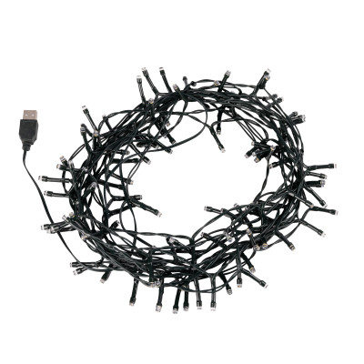 Электрогирлянда YES! Fun USB Нить 120 LED 8.4 м Тепло-белый (975064)