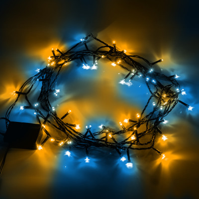 Электрогирлянда YES! Fun Нить 70 LED 4.9 м Желто-синий (974845) Электрогирлянда YES! Fun Нить 70 LED 4.9 м Желто-синий (974845)