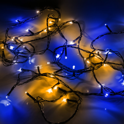 Электрогирлянда YES! Fun Нить 70 LED 4.9 м Желто-синий (974845) Электрогирлянда YES! Fun Нить 70 LED 4.9 м Желто-синий (974845)