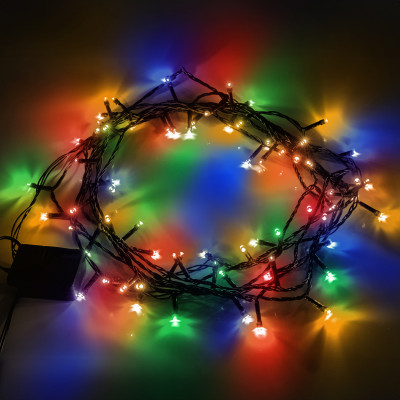 Электрогирлянда YES! Fun Нить 70 LED 4.9 м Разноцветный (974844) Электрогирлянда YES! Fun Нить 70 LED 4.9 м Разноцветный (974844)