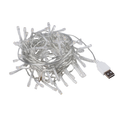 Электрогирлянда YES! Fun USB Нить 70 LED 4.9 м Холодно-белый (975063) Электрогирлянда YES! Fun USB Нить 70 LED 4.9 м Холодно-белый (975063)