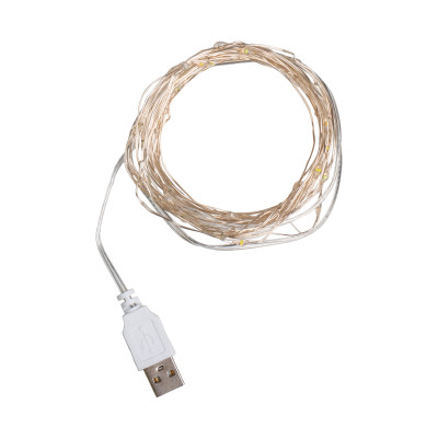 Электрогирлянда YES! Fun USB Нить 50 LED 5 м Тепло-белый (975040) Электрогирлянда YES! Fun USB Нить 50 LED 5 м Тепло-белый (975040)