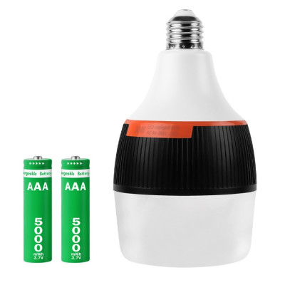Лампа светодиодная No Brand LED E27 30 Вт 5000 mAh Белый (LE27-30) Лампа светодиодная No Brand LED E27 30 Вт 5000 mAh Белый (LE27-30)