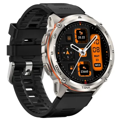 Тактические смарт-часы Kospet Tank T3 Ultra 2 GPS Silver (18654-hbr) Тактические смарт-часы Kospet Tank T3 Ultra 2 GPS Silver (18654-hbr)