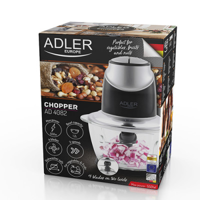 Подрібнювач Adler AD 4082 1.2л 550 Вт (118223757) Подрібнювач Adler AD 4082 1.2л 550 Вт (118223757)