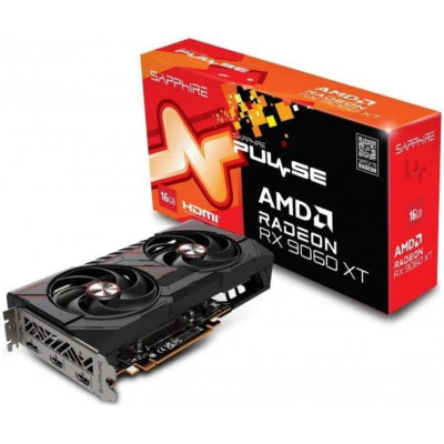 Видеокарта Sapphire Radeon RX 9060 XT Pulse 16GB OC (2817060114)